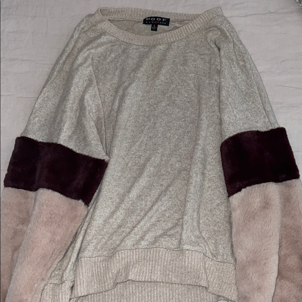 Sweater with statement sleeves - worn once